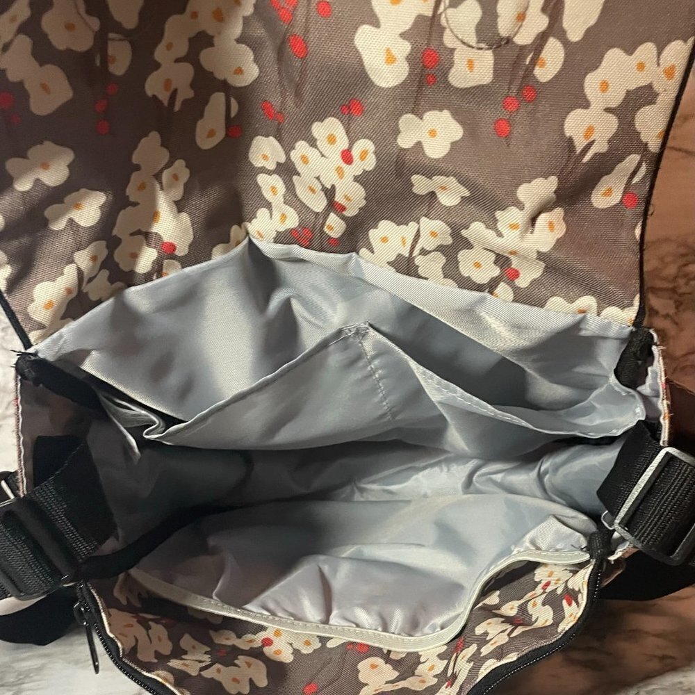 SKIP HOP Brown Cherry Blossom Print Diaper Bag - NWOT - Picture 3 of 6